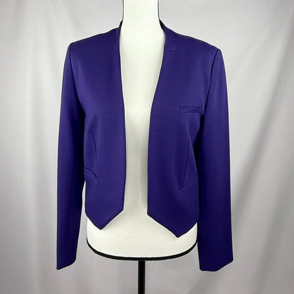 Standout Premise Crop Blazer – Purple, Size 6 - Picture 1 of 4